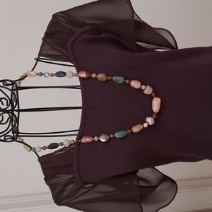 BOGO. Vintage Polished Stone necklace